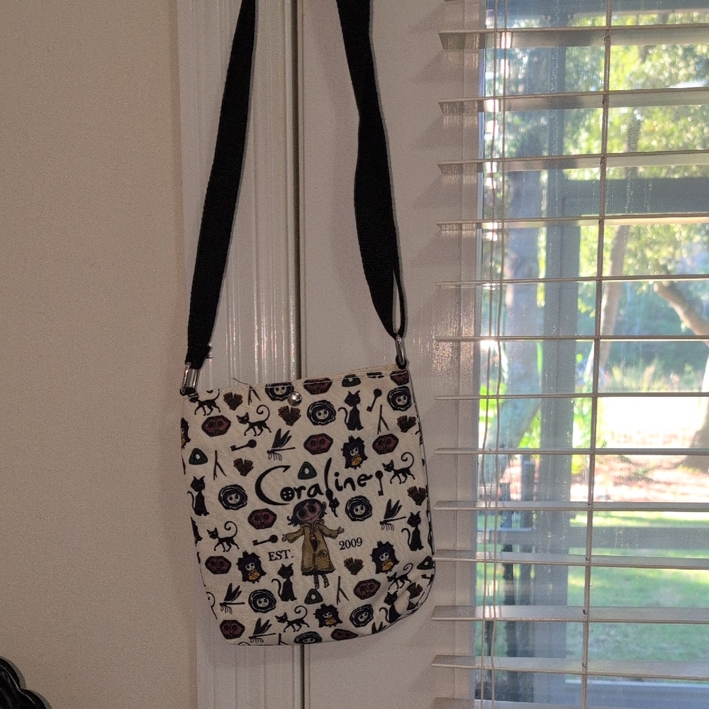 2009 Coraline Crossbody Bag - Black and Cream - Picture 6 of 7